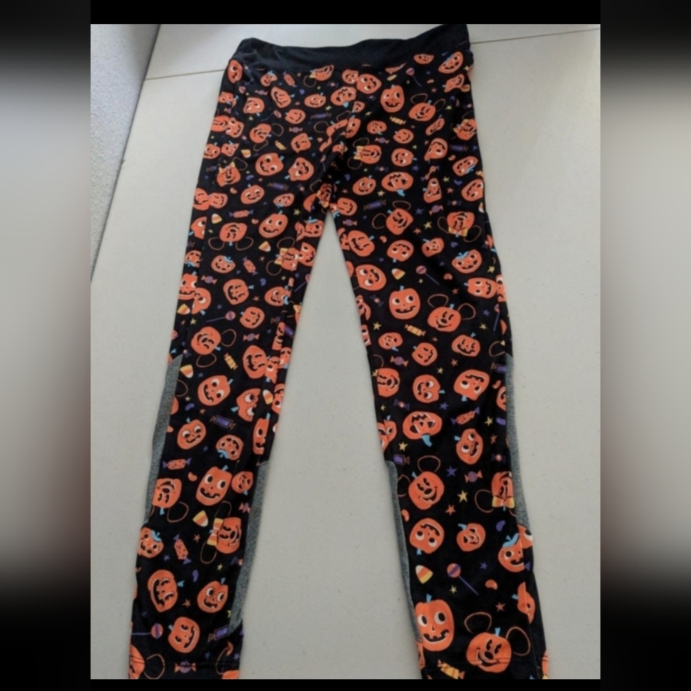 Disney Parks Halloween Leggings Mickey Minnie Pumpkin Athletic Costume Park Day
